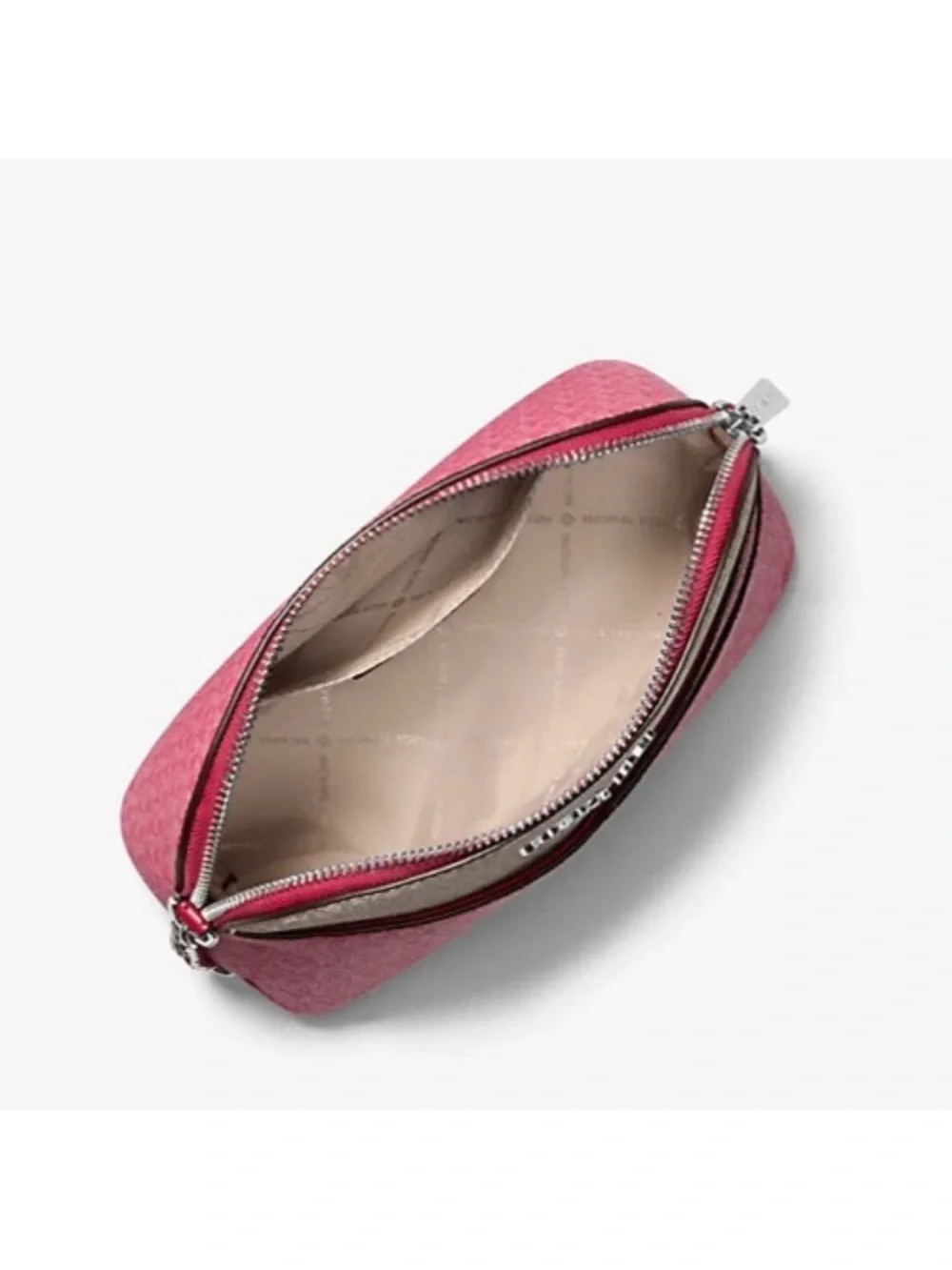 New Michael Kors Jet Set Travel Medium Dome Crossbody Dark Raspberry Multi